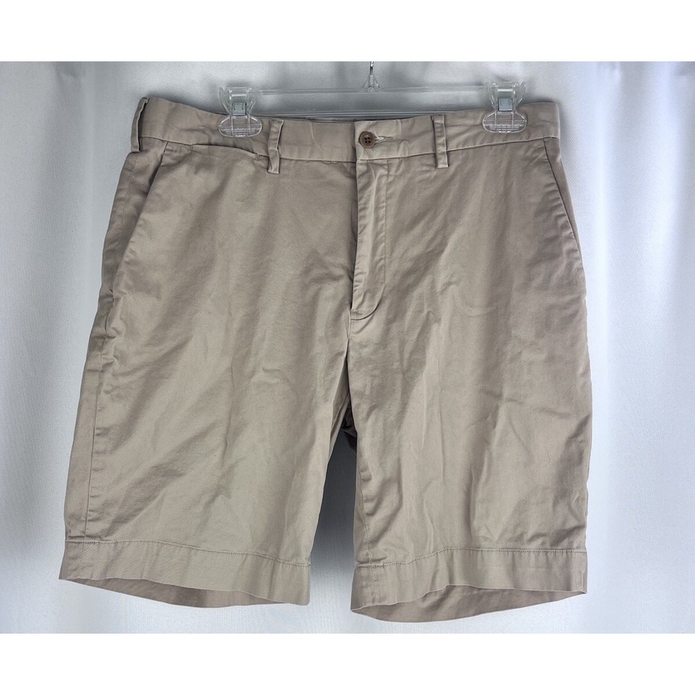 Polo Ralph Lauren Classic Fit 100% cotton khaki tan shorts mens size 32
